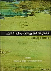 Adult Psychopathology and Diagnosis 8th Edition 2018 By Beidel D C Publisher Wiley