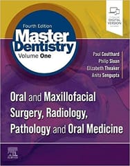 Master Dentistry Volume 1, 4th Edition 2021 By Sloan Publisher Elsevier