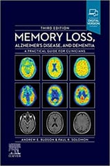 Memory Loss, Alzheimer's Disease and Dementia 3rd Edition 2021 By Budson Publisher Elsevier