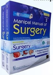 Manipal Manual of Surgery 6th Edition 2023 (2 Volume set) by K Rajgopal Shenoy