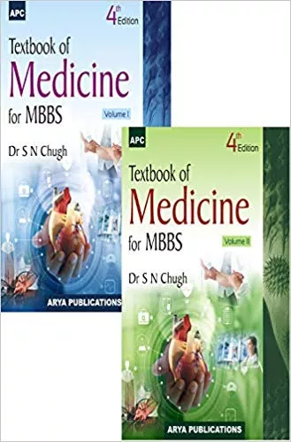 Textbook of Medicine for MBBS 4th Edition 2019 (Set of 2 Volumes) By Dr. SN Chugh