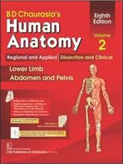 BD Chaurasia's Human Anatomy, 8th Edition 2019, Vol.2 Regional and Applied Dissection and Clinical: Lower Limb Abdomen and Pelvis
