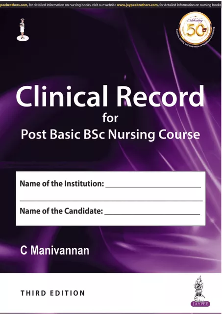 CLINICAL RECORD 3rd Edition 2020 By C Manivannan