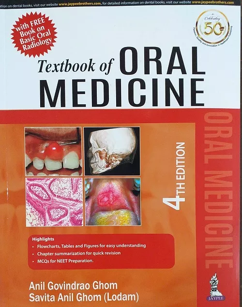 Textbook Of Oral Medicine 4th Edition 2020 By Anil Govindrao Ghom