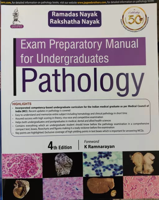 Exam Preparatory Manual for Undergraduates Pathology 4th Edition 2020 By Nayak Ramadas