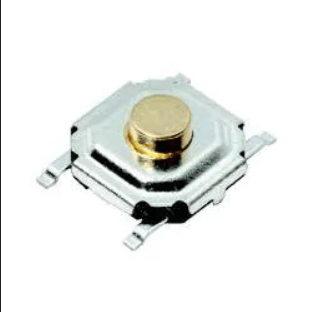 Tactile Switches 50mA 12VDC, 5.2x5.2mm, 0.8mm H, 160gf, G leads, No ground pin, no actuator