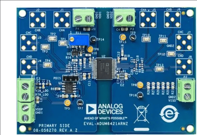 Power Management IC Development Tools ADUM6421A Evaluation Board Unpopulated