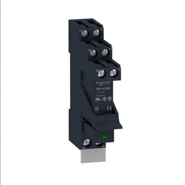Industrial Relays RSB Relay & Socket,1C/O 16A 24VDC, diode