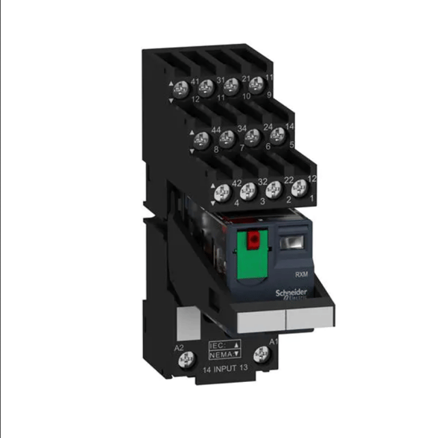 Industrial Relays RXM Relay & separate Socket,4C/O 6A 230VAC