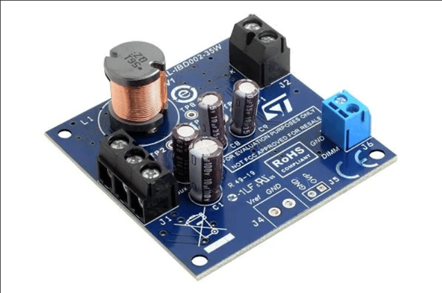 LED Lighting Development Tools Inverse Buck 35W with LED current controlled by HVLED002 with Analog/PWM dimming regulation