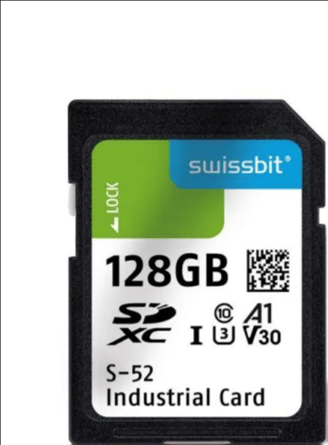 Memory Cards Industrial SD Card, S-52, 32 GB, 3D TLC Flash, -40 C to +85 C