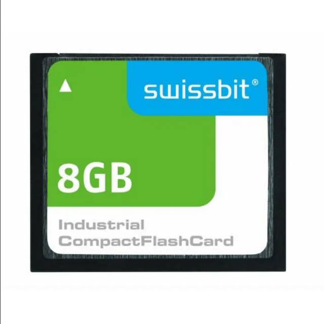Memory Cards Industrial Compact Flash Card, C-500, 8 GB, SLC Flash, -40 C to +85 C
