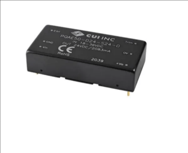 Isolated DC/DC Converters dc-dc isolated, 50 W, 18 36 Vdc input, 5 Vdc, 10 A, single regulated output, Chassis