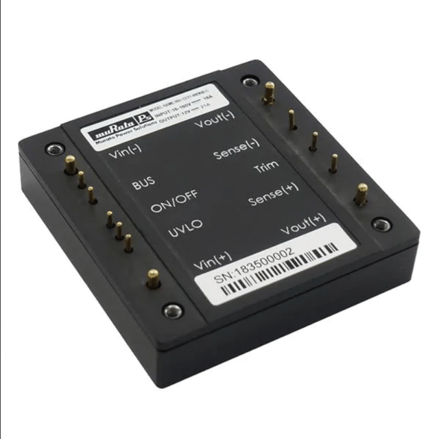 Isolated DC/DC Converters 1/2 Brick 12Vout @12.5A 16-160Vin Negative Logic Threaded Holes