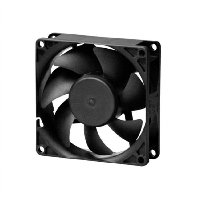 DC Fans DC Axial Fan, 80x80x25mm, 5VDC, 23.7CFM, 0.53W, 20.4dBA, 2000RPM, 0.07 InchH2O, Vapo Bearing, MagLev Motor, Auto Restart and R Type (3rd Leadwire), Application: Infotainment, D08082650B-01