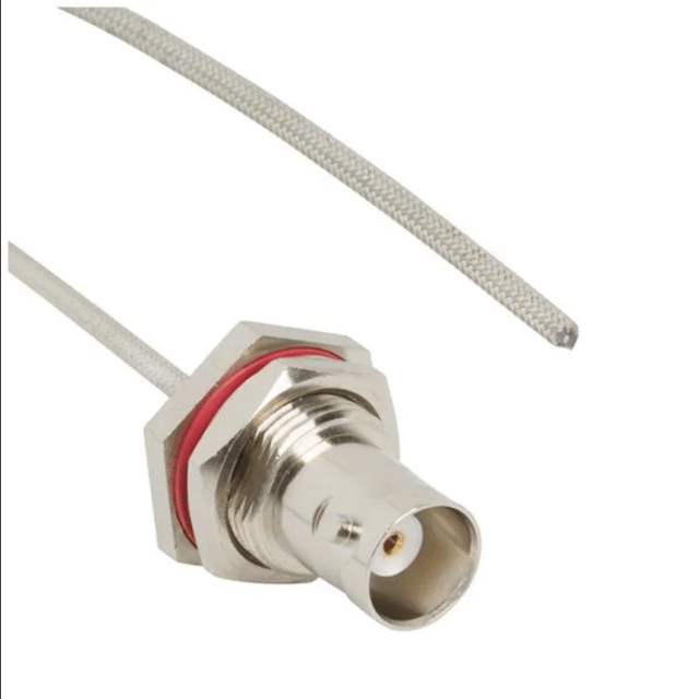RF Cable Assemblies BNC Straight Bulkhead Jack to Unterminated Cable Hand Formable 0.085 Inch 50 mm Length 50 Ohms