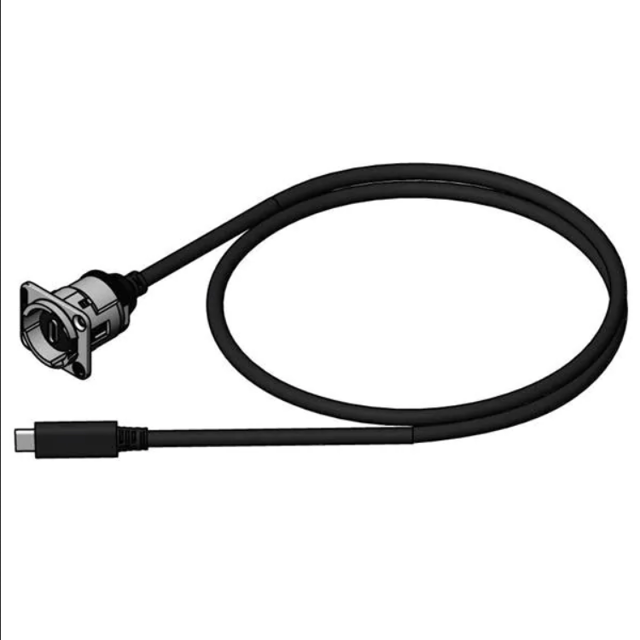 USB Cables / IEEE 1394 Cables EH Mini USB 3.1 C with 3' Cable Black