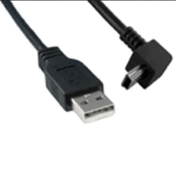USB Cables / IEEE 1394 Cables USB 2.0 M TO M ANGLD 3FT CORD BLACK