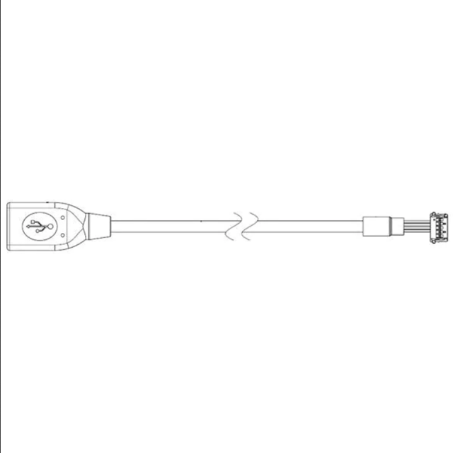 USB Cables / IEEE 1394 Cables 300mm USB 2.0 Fem to PicoLock