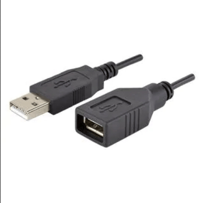 USB Cables / IEEE 1394 Cables Cable, 1000 mm, USB type A to USB A recepticle, 5V/1A, 480Mbps, 28 AWG, PVC