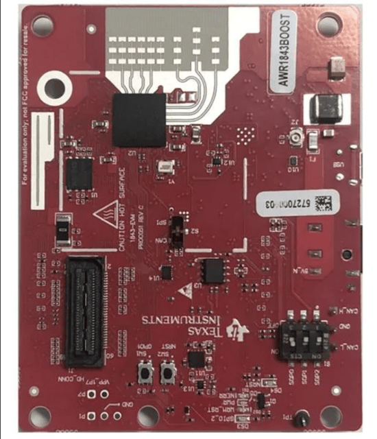 Distance Sensor Development Tool AWR1843 single-chip 76-GHz to 81-GHz automotive radar sensor evaluation module