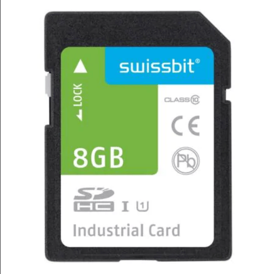 Memory Cards Industrial SD Card, S-45, 8 GB, MLC Flash, -40 C to +85 C