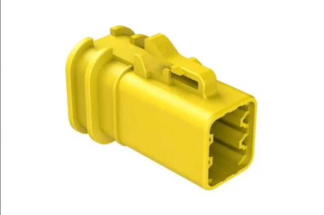 Automotive Connectors 6-Position Female Plug, Overmold Compatible, Yellow
