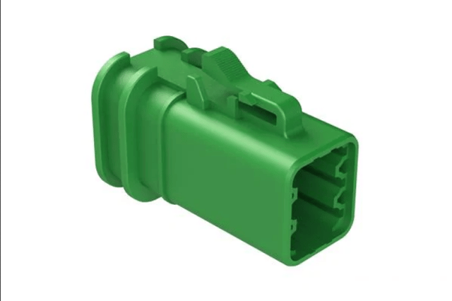 Automotive Connectors 6-Position Female Plug, Overmold Compatible, Green