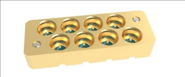RF Connectors / Coaxial Connectors Male Full Detent 8-port (2x4)