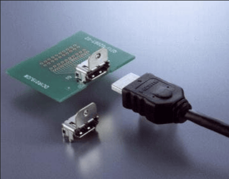 HDMI, Displayport & DVI Connectors Connector HDMI RCPT 19 Pos RA