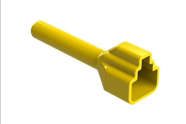 Automotive Connectors Boot 2 Position Plugs, Yellow