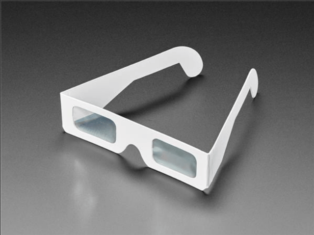 Adafruit Accessories Paper Diffraction Grating Glasses