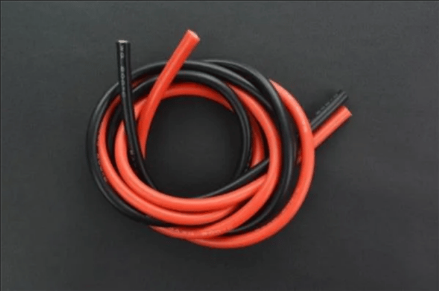 DFRobot Accessories High Temperature Resistant Silicone Wire (10AWG 6mm2 1m Red &amp; Black)