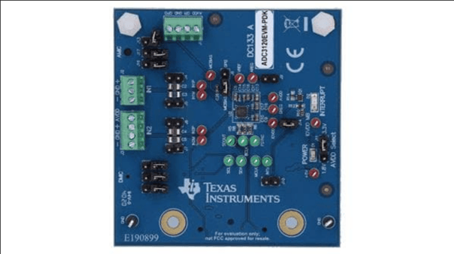 Power Management IC Development Tools TLV320ADC3120 stereo-channel, 768-kHz, Burr-Brown audio ADC with 106-dB SNR evaluation module