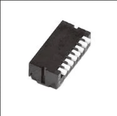 DIP Switches/SIP Switches smd piano switch, 8 pos., J hook, lower on direction, 1/2 pitch