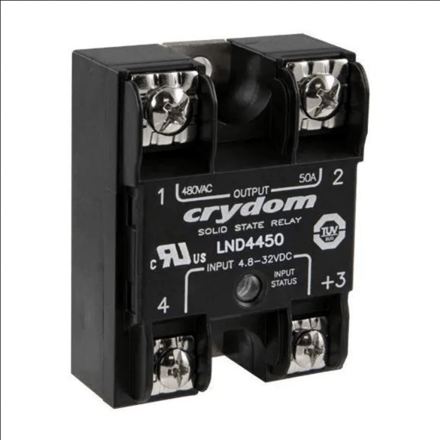 Solid State Relays - Industrial Mount 25A 480VAC, DC In Panel Mnt IP00