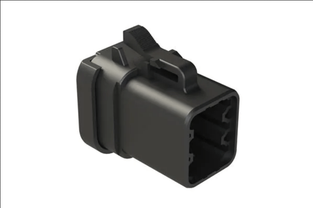 Automotive Connectors 6-Position Plug, Female, Endcap and Reduced Diameter Seal, Black