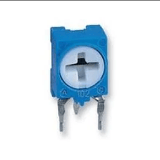 Trimmer Resistors - Through Hole 6mm trim potentiomtr tht- adjust positio