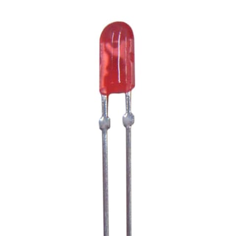 LED RED CLEAR 5MM OVAL T/H