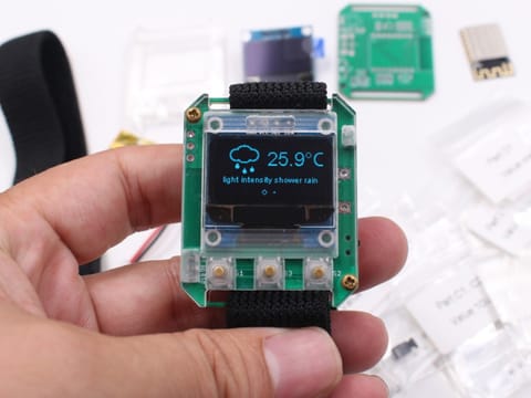 DIY ESP Smartwatch Kit with Weather Forecasting