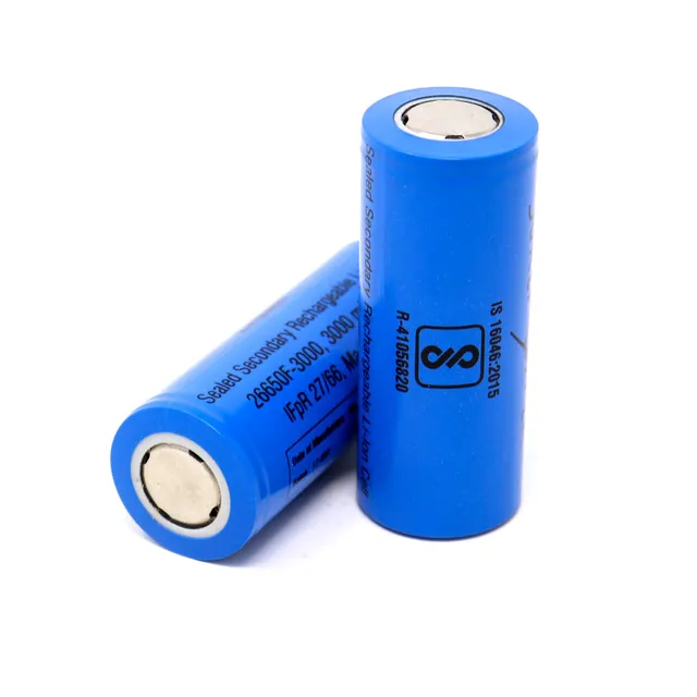 26650 3.2V Rechargeable 3000mAh LifePO4 Battery Cell