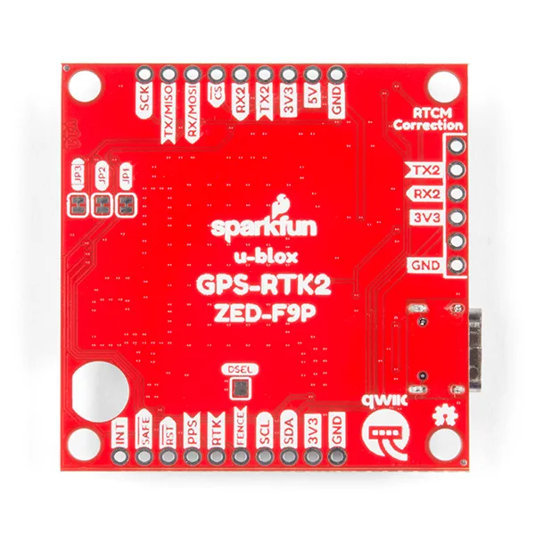 SparkFun Qwiic GPS-RTK2 Board (ZED-F9P)