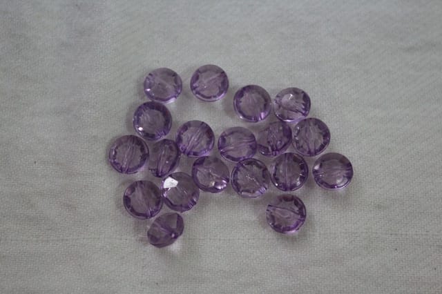Acrylic trendy flat beads/Purple-beads/Circular-beads/Accessory-beads
