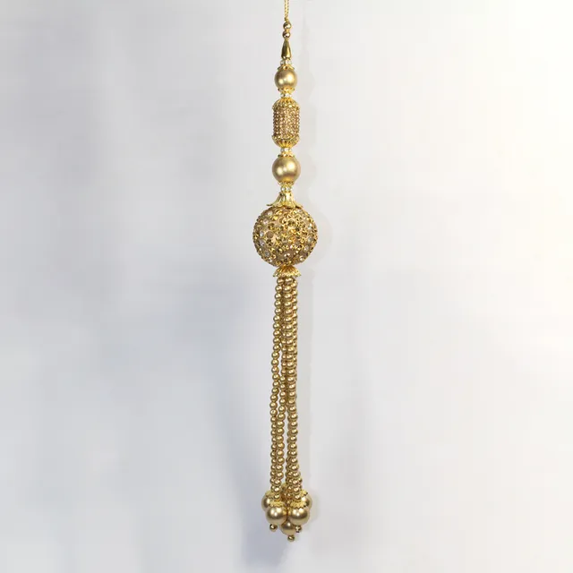Tasteful lavish look rich beads and regal stones festive bold hangings