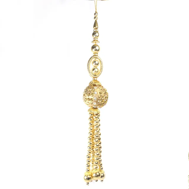 Bead hangings rings and globes stud-stones embellished festive tassels