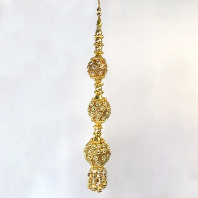 Gilded orbs beads and style trendy lush festive fashion-chic tassels