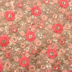 Blooming beauties fun rich flowers-in-style upscale party fabric