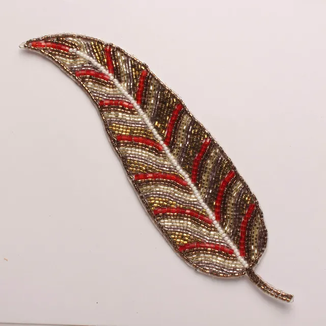Long leaf royal sign regal tints rich and fine beads-in-trend patch