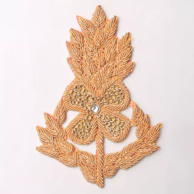 Flower leaves happy patch/Floral-patch/DIY-and-Crafts/Clothing-patch