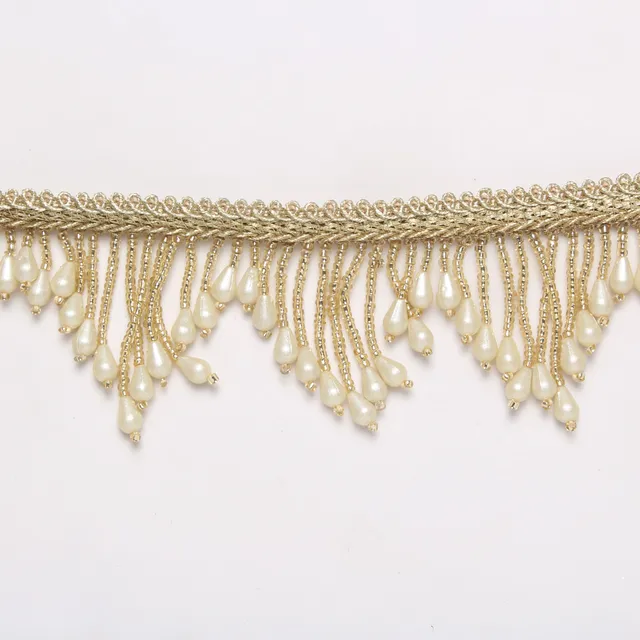 V-waves tassels richness bridal lace/Bead-lace/Fringe-lace/Crafty-lace